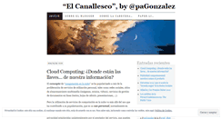 Desktop Screenshot of elcanallesco.com