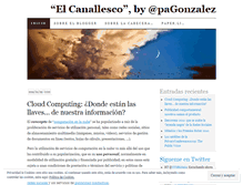 Tablet Screenshot of elcanallesco.com